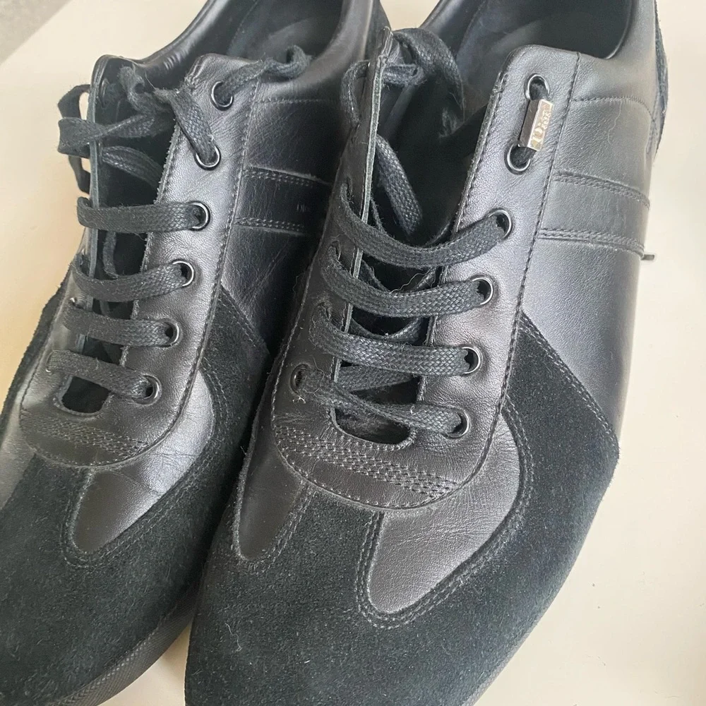 Dior Men's Black Leather Sneakers - Picture 5 of 9